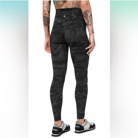 Lululemon Align Pant Full Length Incognito Camo Multi Gator Green Leggings - Picture 14 of 14